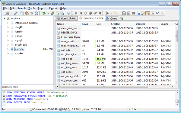 介绍一个非常便携的 MySQL 客户端工具 -- He