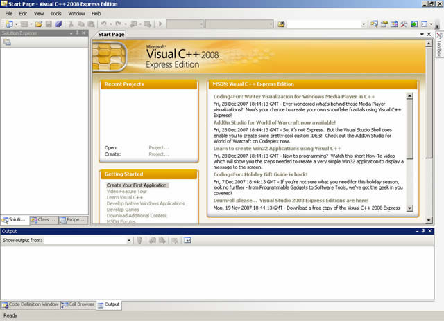 Visual C++ 2008 Express