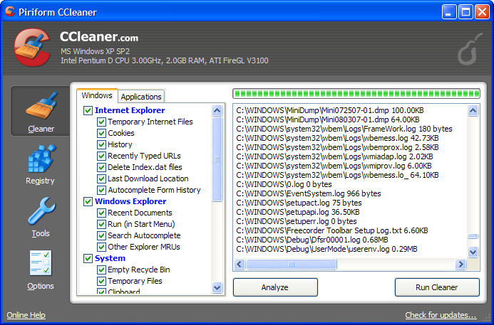 CCleaner v5.07 发布，系统清理工具
