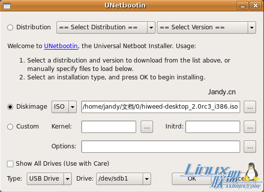 用UNetbootin把Linux操作系统装进U盘 - 讨论区