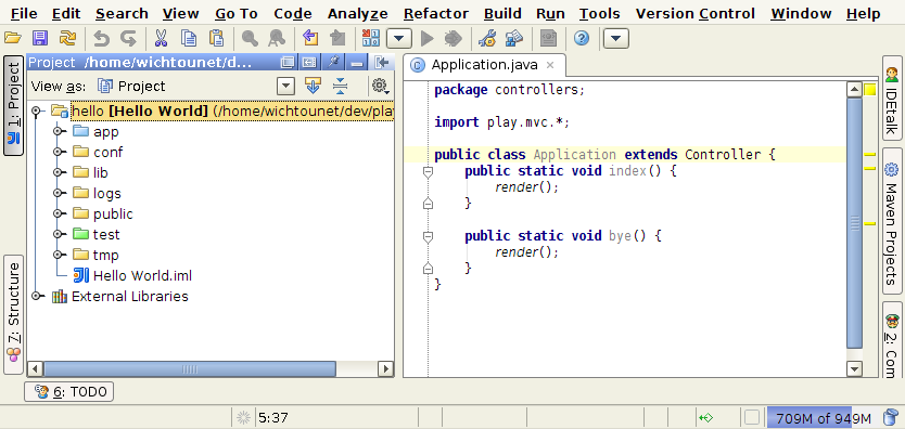Play Framework Project in Idea Play Framework Project in Idea