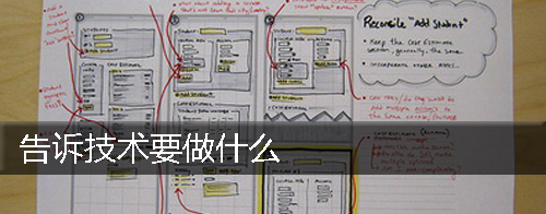 直接告诉技术要做什么
