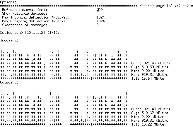 nload的类似软件 - 网络流量实时监控工具 - 开源