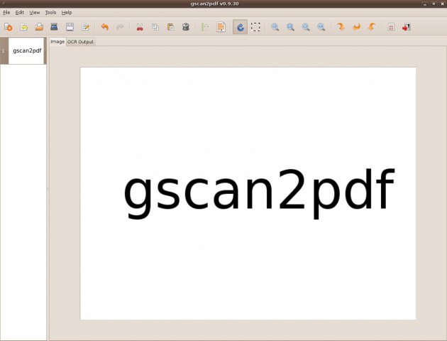PDF文字识别工具 gscan2pdf