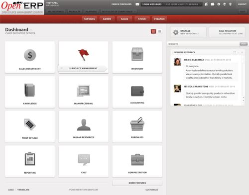 OpenERP Web Interface OpenERP Web Interface