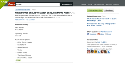 讲述 Quora 入职第一天