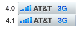 iPhone signal bars