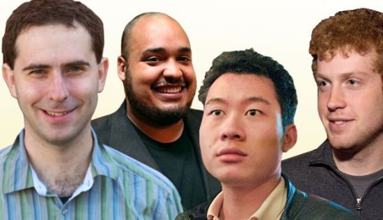 Justin.tv迈克尔·赛博尔(Michael Seibel)、艾米特·希尔(Emmett Shear)、简彦豪(Justin Kan)和凯勒·沃格特(Kyle Vogt) Justin.tv迈克尔·赛博尔(Michael Seibel)、艾米特·希尔(Emmett Shear)、简彦豪(Justin Kan)和凯勒·沃格特(Kyle Vogt)