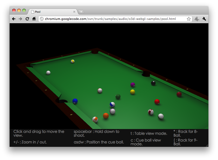 html5 pool