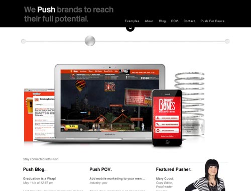 pushhere.com - Intelligent Use Of jQuery Sliders